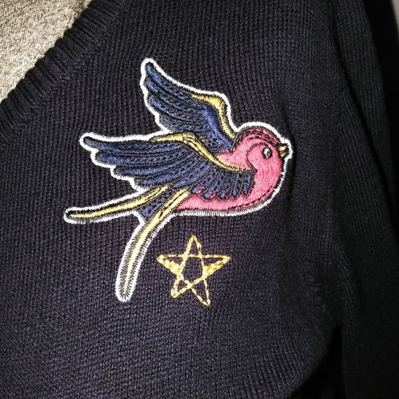 Torrid Black Sweater Patches NEW - Picture 4 of 7